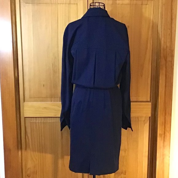 Royal Blue Jacket Dress - Picture 2 of 2